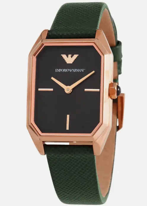 Emporio Armani Quartz Black Mother of Pearl Ladies Watch AR11149