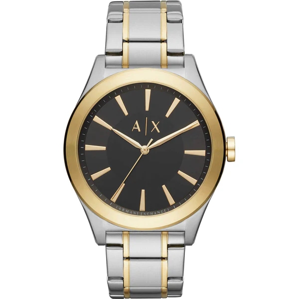 Armani Exchange nico analog black dial men's watch ax2336