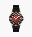 Emporio Armani Automatic Black Silicone Watch