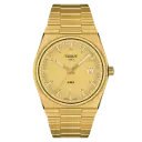 ساعة تيسو PRX كوارتز ذهبية مطلية بطبقة PVD - 40 مم | T1374103302100