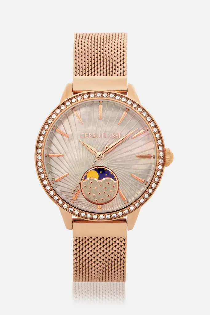 CERRUTI 1881 Rose Gold Crystals Watch,CRM29501  