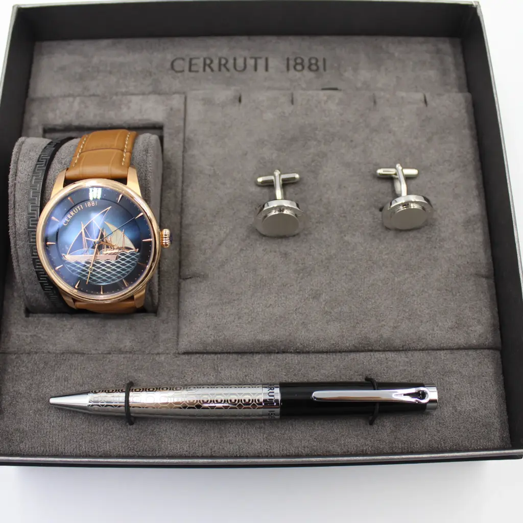 CERRUTI 1881 WATCH+CUFF+PEN+BRACLET MAN SET CEPNF240403E