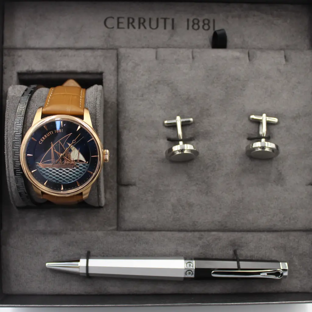 CERRUTI 1881 WATCH+CUFF+PEN+BRACLET MAN SET CNPNFW24030