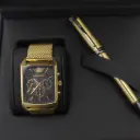 POLICE MENS WATCH+PEN (2 PCS SET)  
