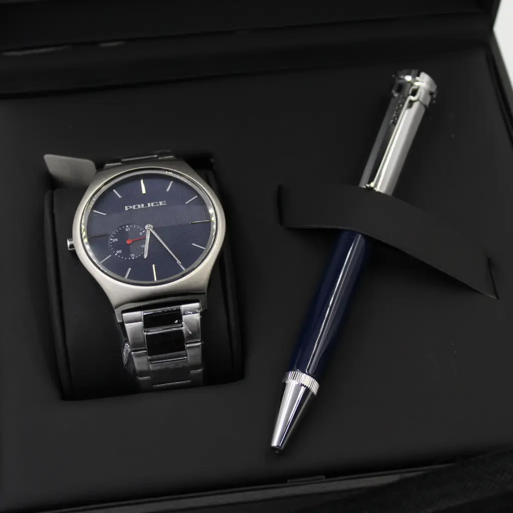 POLICE MENS WATCH+PEN (2PCS SET)    