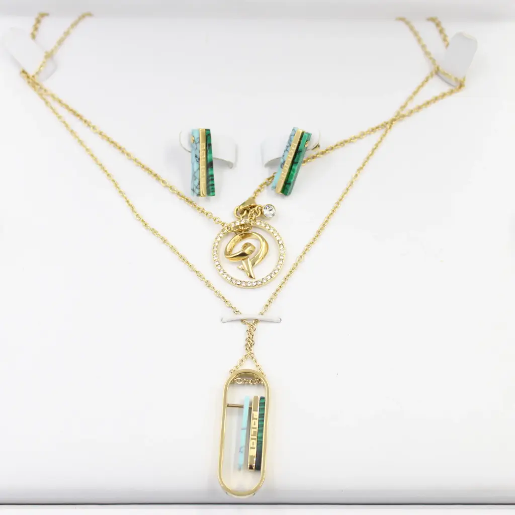 POLICE WOMAN'S NECKLACE+EARRING SET PEJLN2121111