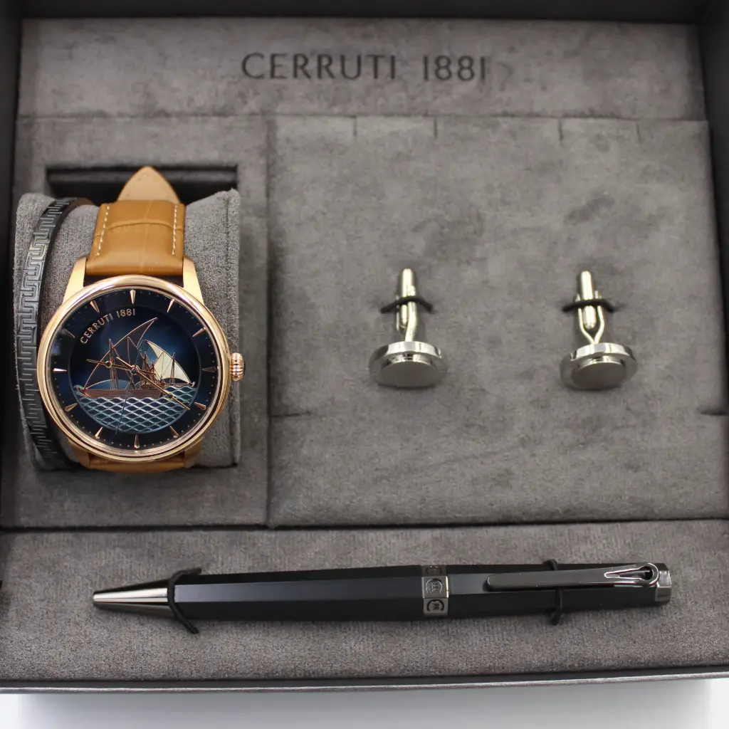  CERRUTI 1881 Watch+CUFFLINK+PEN SET CIWGF2224905