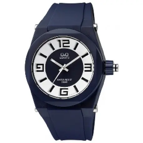 Q&Q WATCH dark blue VR32J008Y
