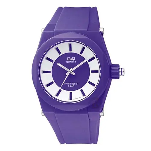 Q&Q WATCH purple VR32J005Y 