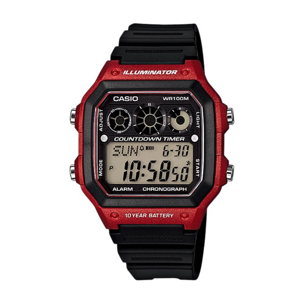 CASIO DIGITAL WATCH AE-1300WH