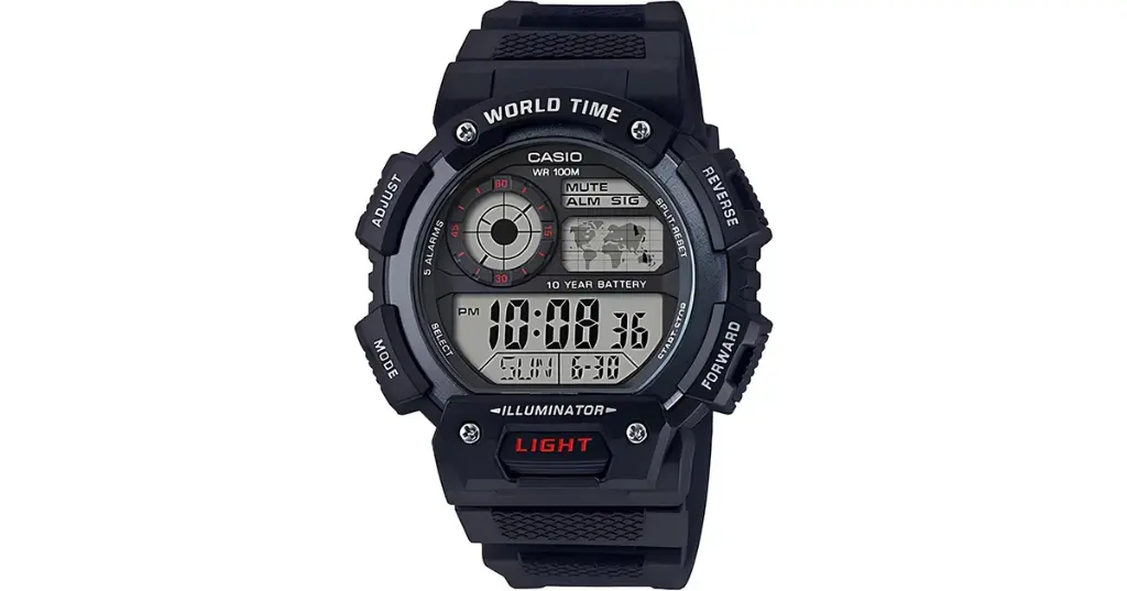 CASIO DIGITAL WATCH AE-1400WH-1AVDF