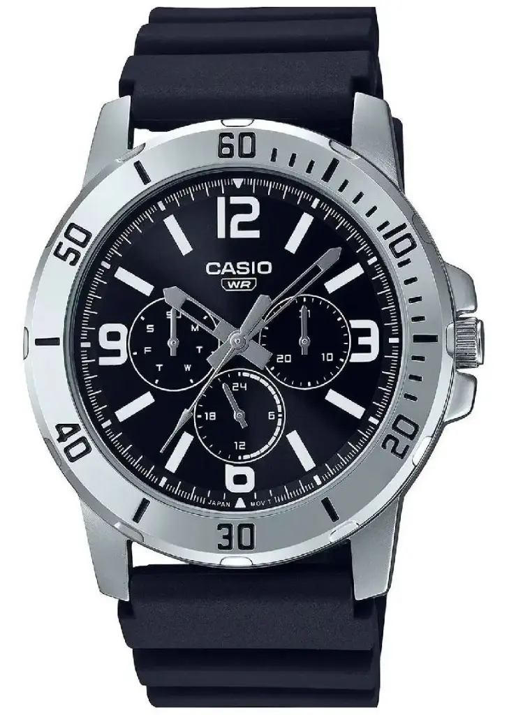 CASIO STEEL MULTIFUNCTION WATCH  MTPVD300-1B