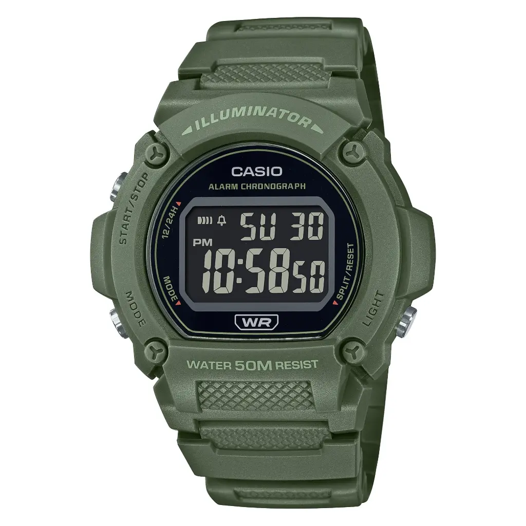 CASIO DIGITAL WATCH W-219HC-3BVDF