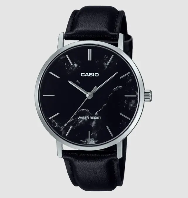 CASIO Watch Leather Band  MTPVT01LM-1A