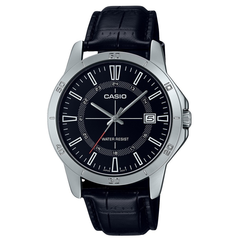 CASIO LEATHER WATCH MTP-V004L-1C