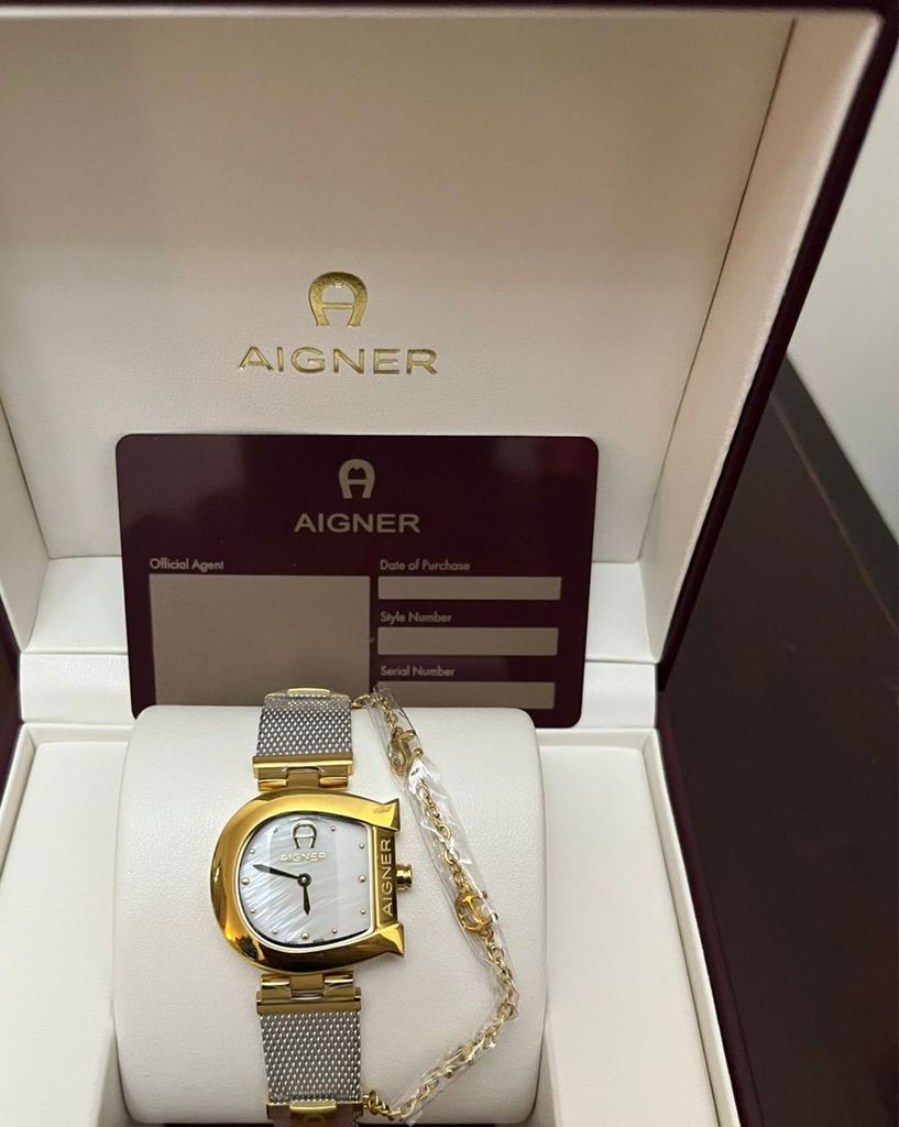 AIGNER WATCH AIG0001(GOLD+WHITE)