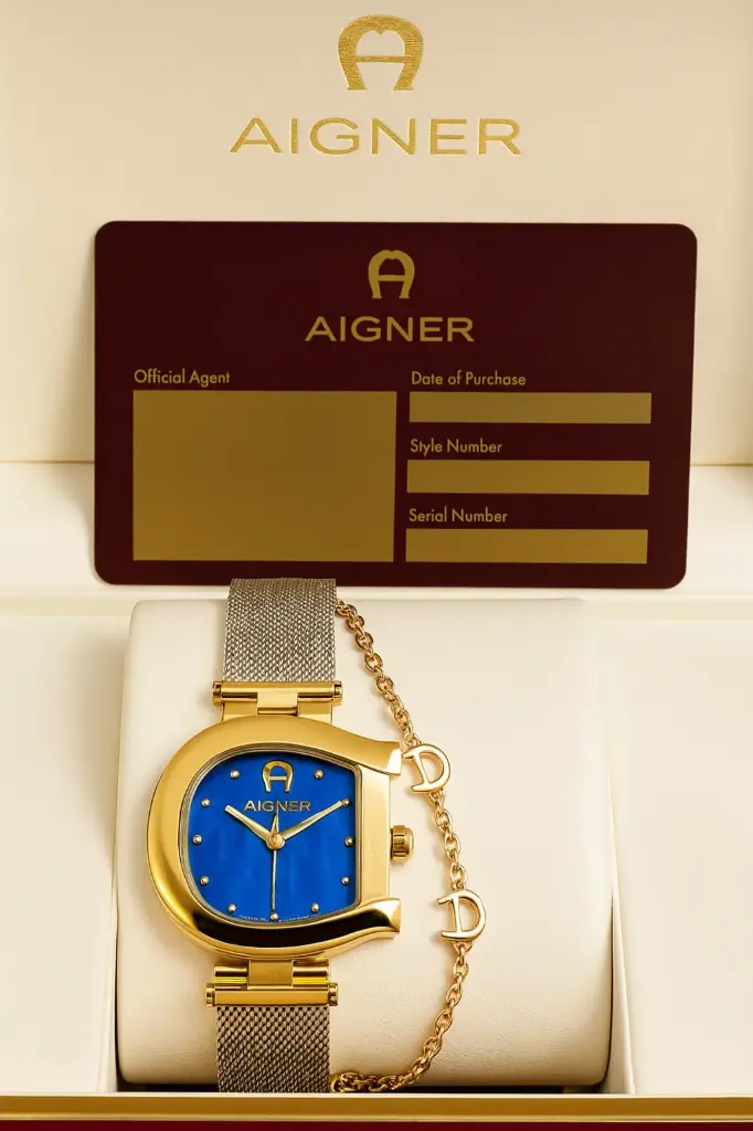 AIGNER WATCH AIG0006 (BLUE+GOLD)