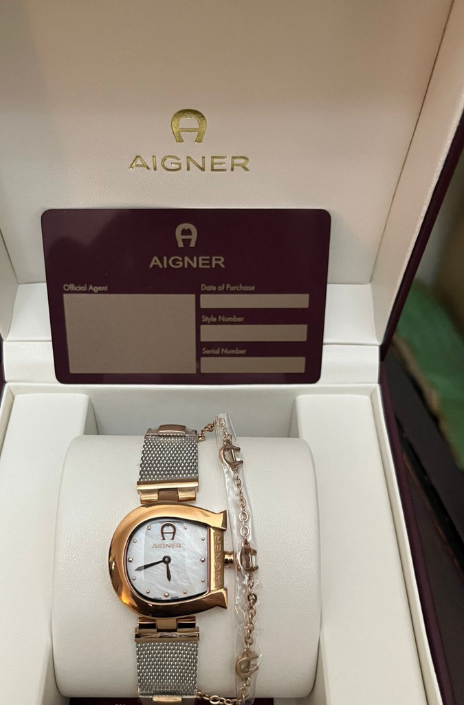 [AIG0007] AIGNER WATCH AIG0007 (WHITE + ROSE GOLD)