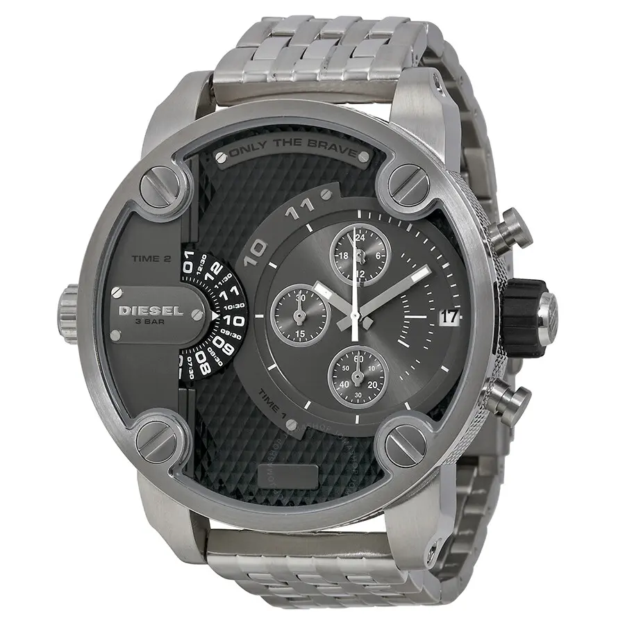 Diesel SBA Dual Time Chronograph Grey Dial Men's Watch