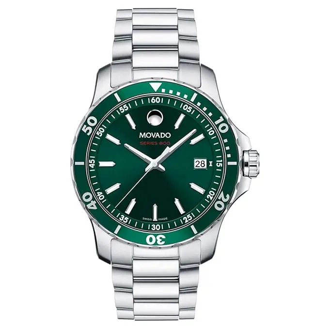 Movado Series 800 Analog Green Dial Watch (Men) 40mm 2600136
