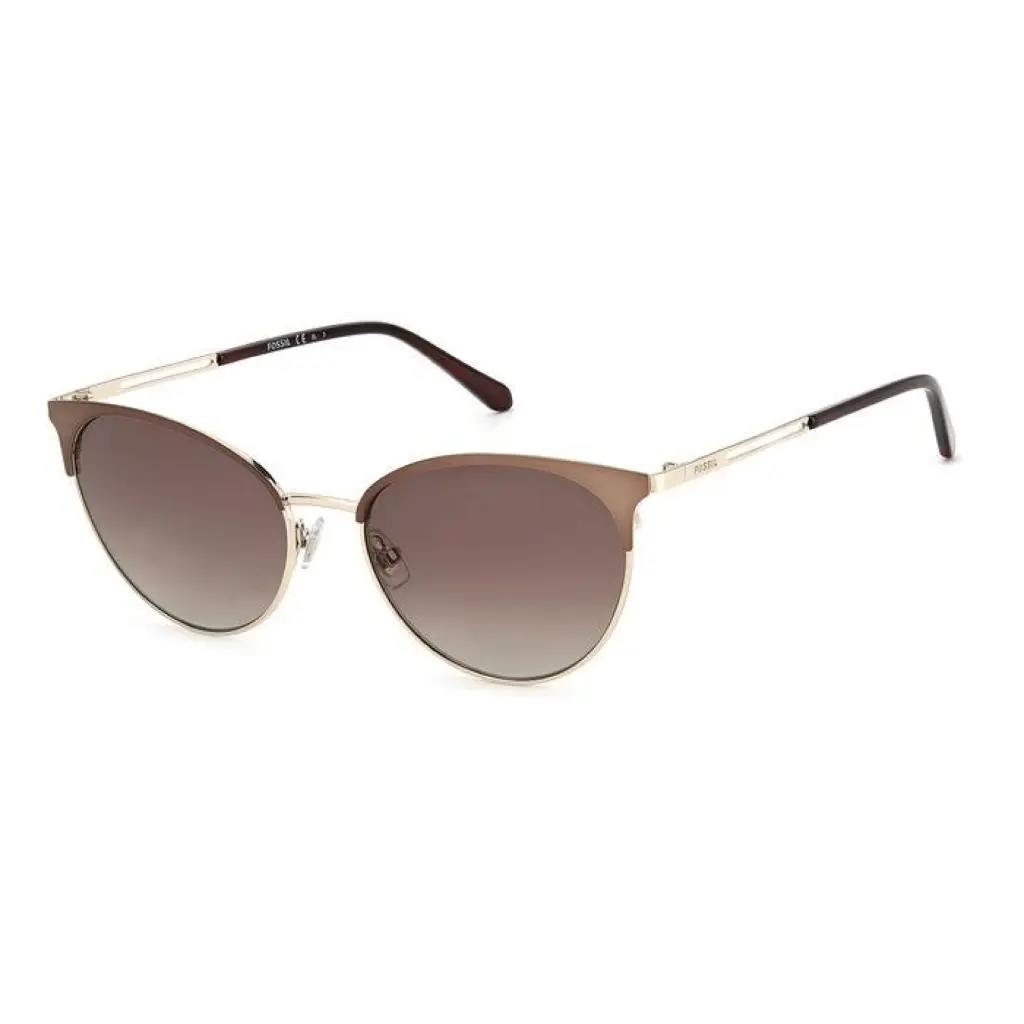 FOSSIL WOMAN BROWN GEOMETRIC SUNGLASSES FOS3133GS