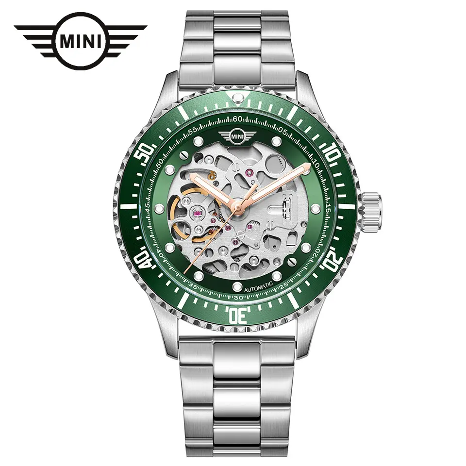 MINI AUTOMATIC WATCH GREEN/SILVER MINI162302