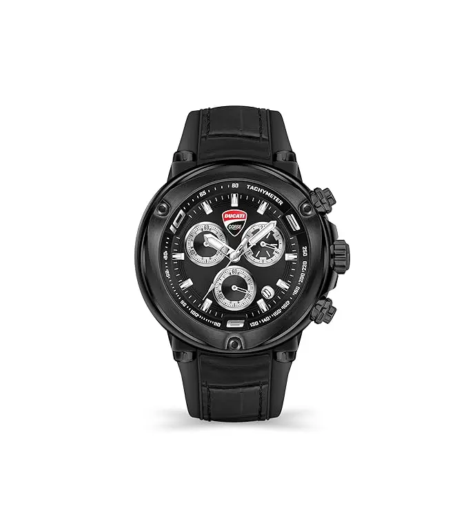 DUCATI MAN BLACK DIAL WATCH DTWGCO2018801