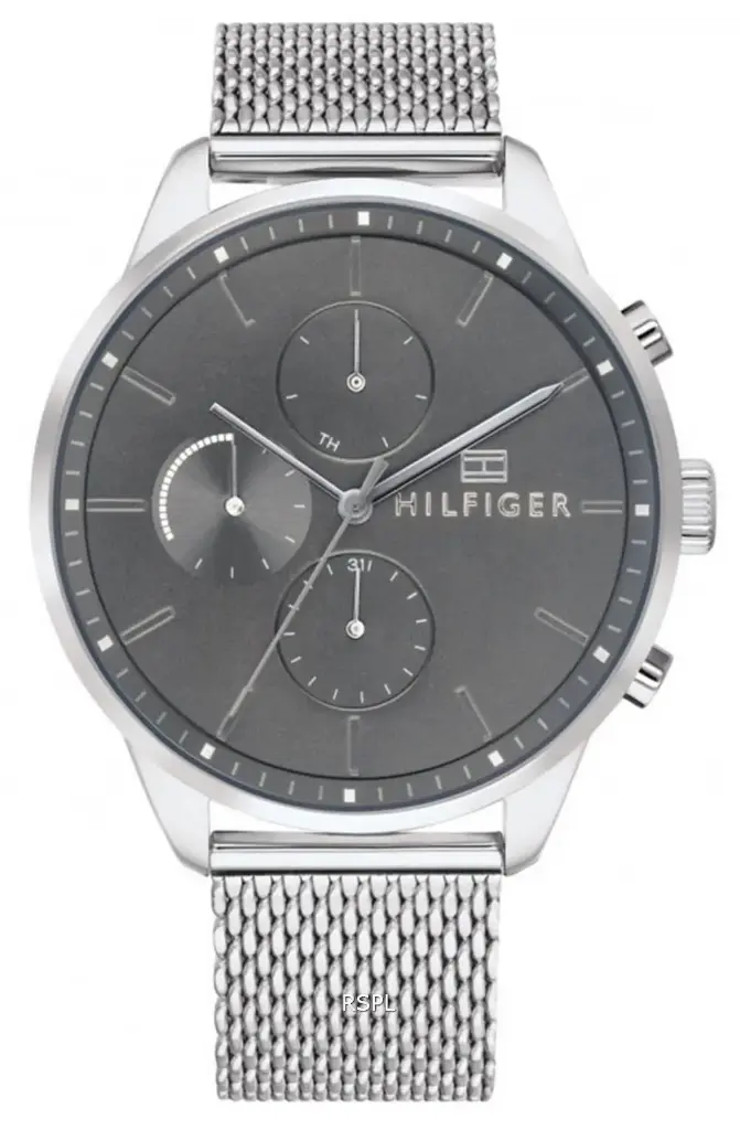Tommy Hilfiger Grey Dial Stainless Steel Man's Watch 1791484 