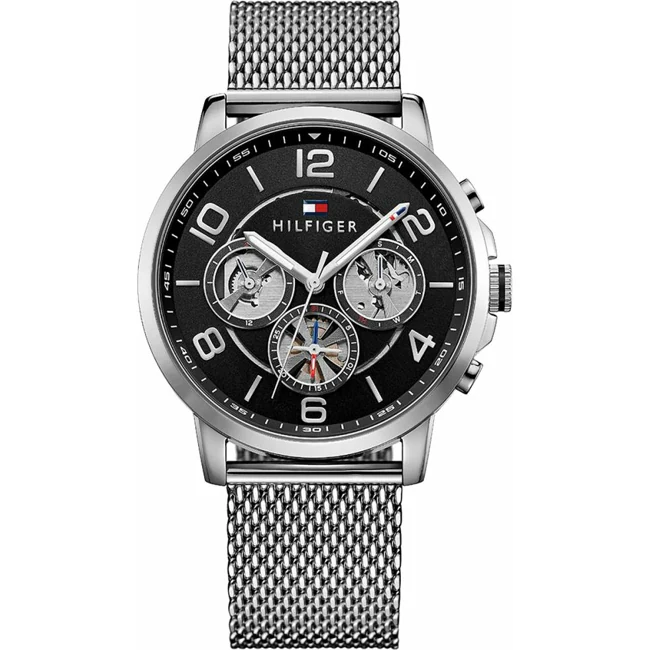 Tommy Hilfiger Grey Dial Stainless Steel Man's Watch 1791292