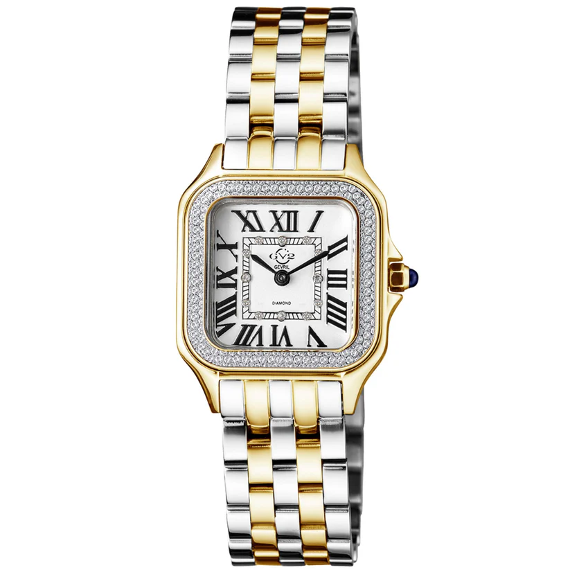GV2 GEVRIL MILAN DIAMOND SWISS QUARTZ WATCH 12113B