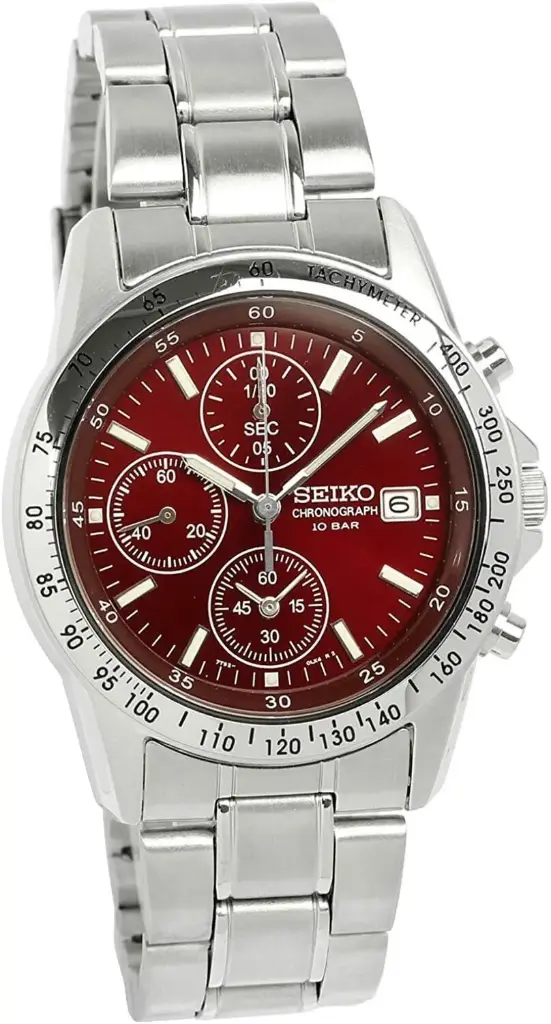 SEIKO SPIRIT RED MAN'S WATCH SBTQ045