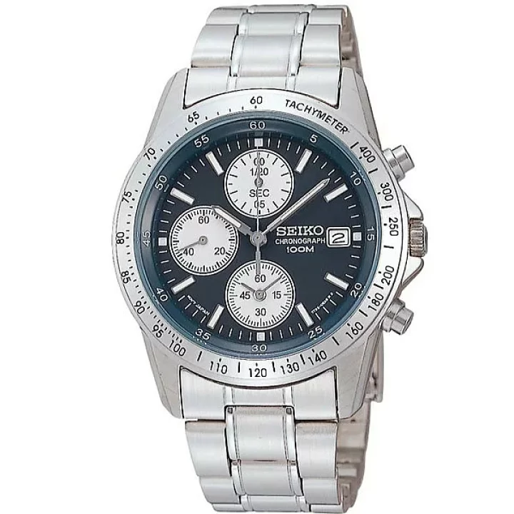 SEIKO BLUE DIAL CHRONOGRAPH MAN'S WATCH SND365PC