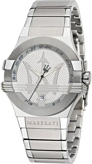 MASERATI Silver Dial Silver Steel Strap Watch R8853108002