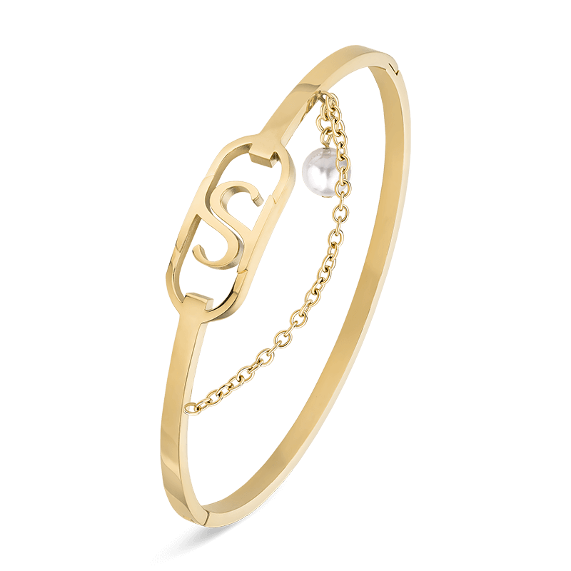 SAINT HONORE OVAL LOGO BANGLE WOMAN B74 3P
