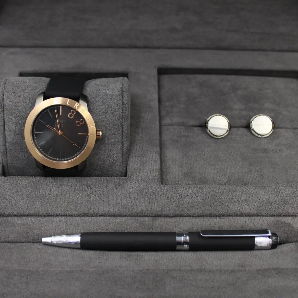 CERRUTI WATCH+PEN +CUFFLINK SET CER202508001