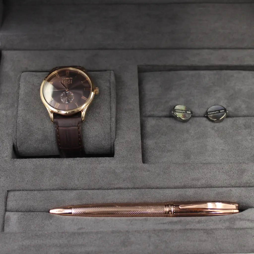 CERRUTI WATCH+PEN +CUFFLINK SET CER202508010
