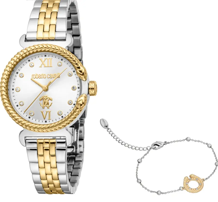 ROBERTO CAVALLI WATCH+BRACELET RC5L061M1075