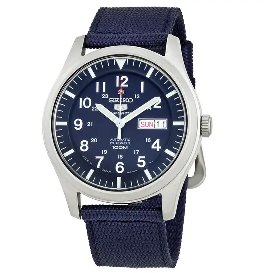 SEIKO 5 Automatic Blue Dial Men's Watch SNZG11J1