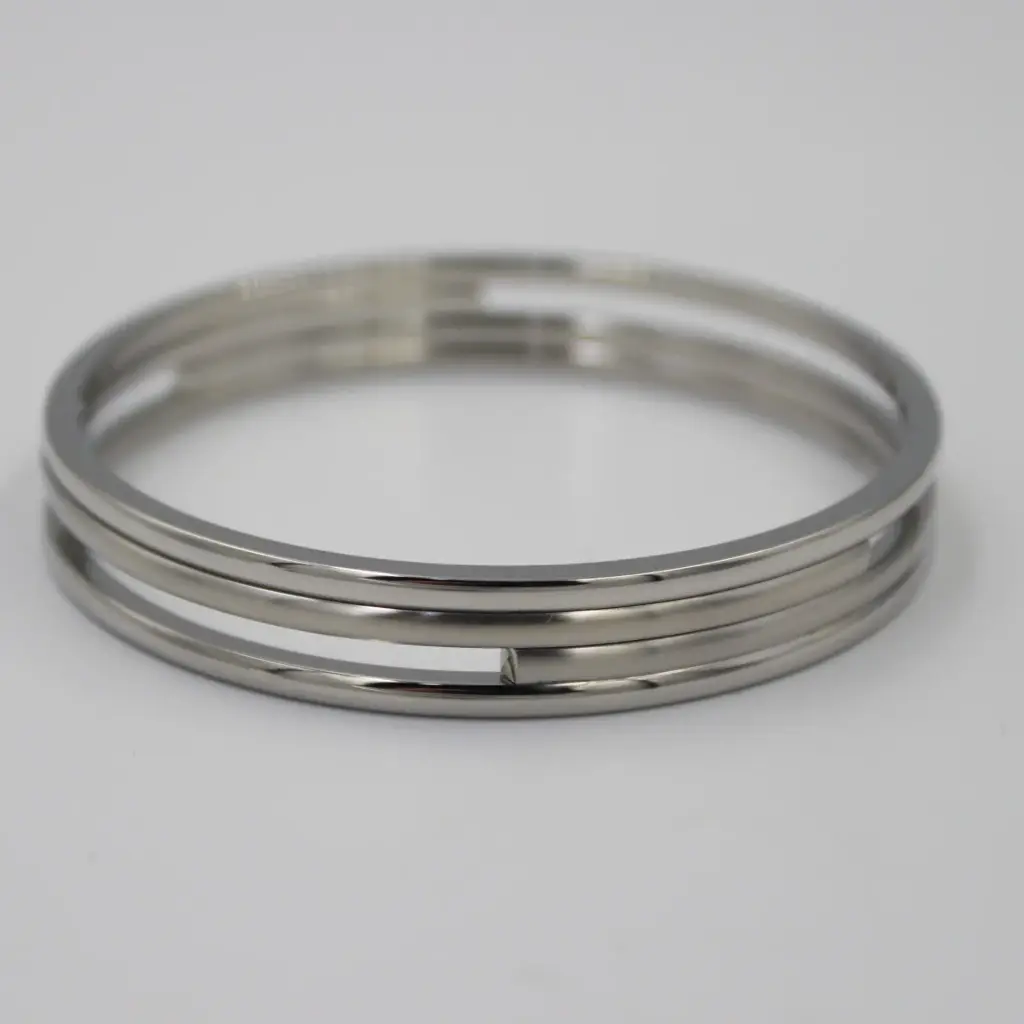 CALVIN KLEIN 3mm Classic Round Chunky Stainless Steel Bangle Bracelets (W)