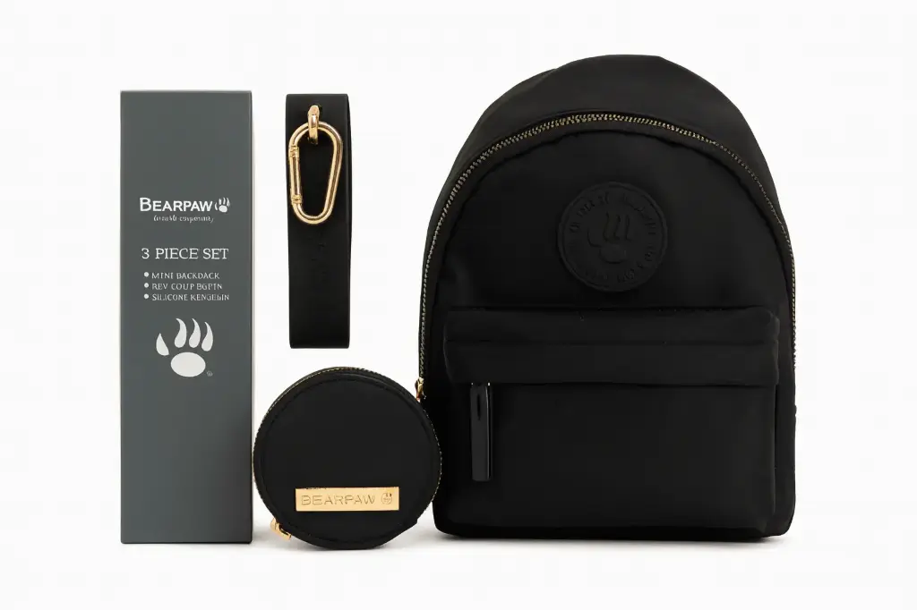 [BE002] BEARPAW BAG 3-piece set BE002