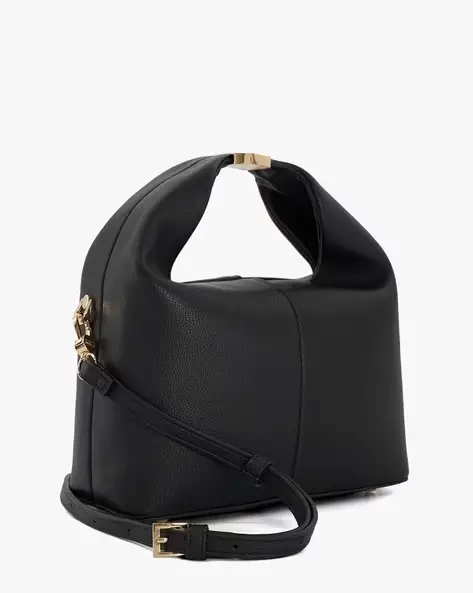 DUNE LONDON black handbag with adjustable shoulder strap