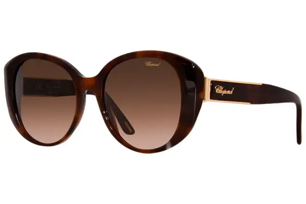 CHOPARD Sunglass Women's Brown/Ivory/Brown Gradient SCH188S 