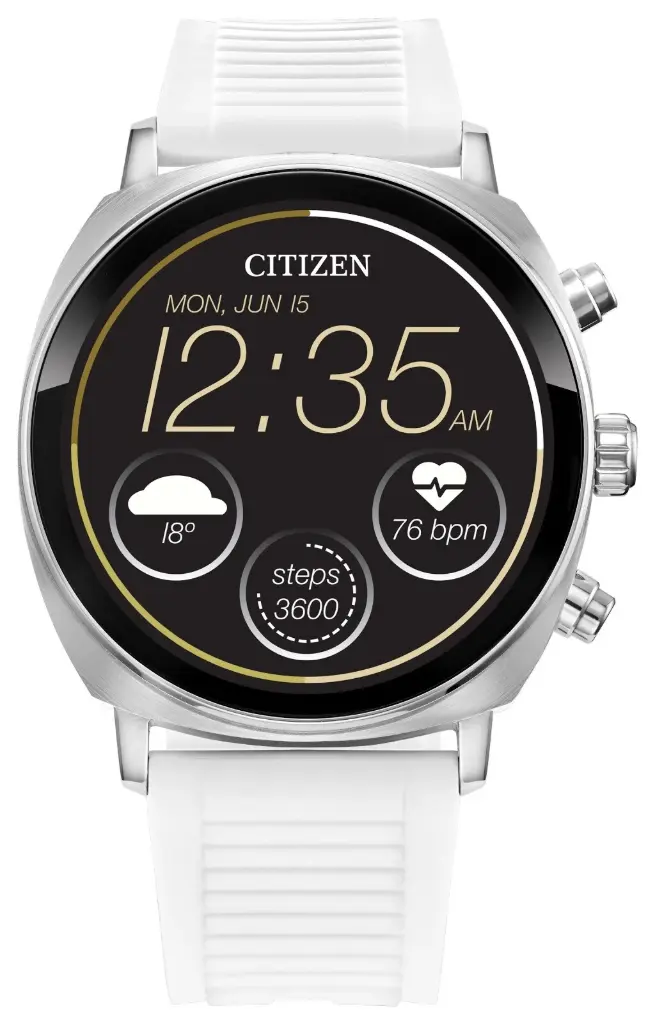Citizen CZ Smart Touchscreen White Silicone Smart Watch 41MM MX1000-28X