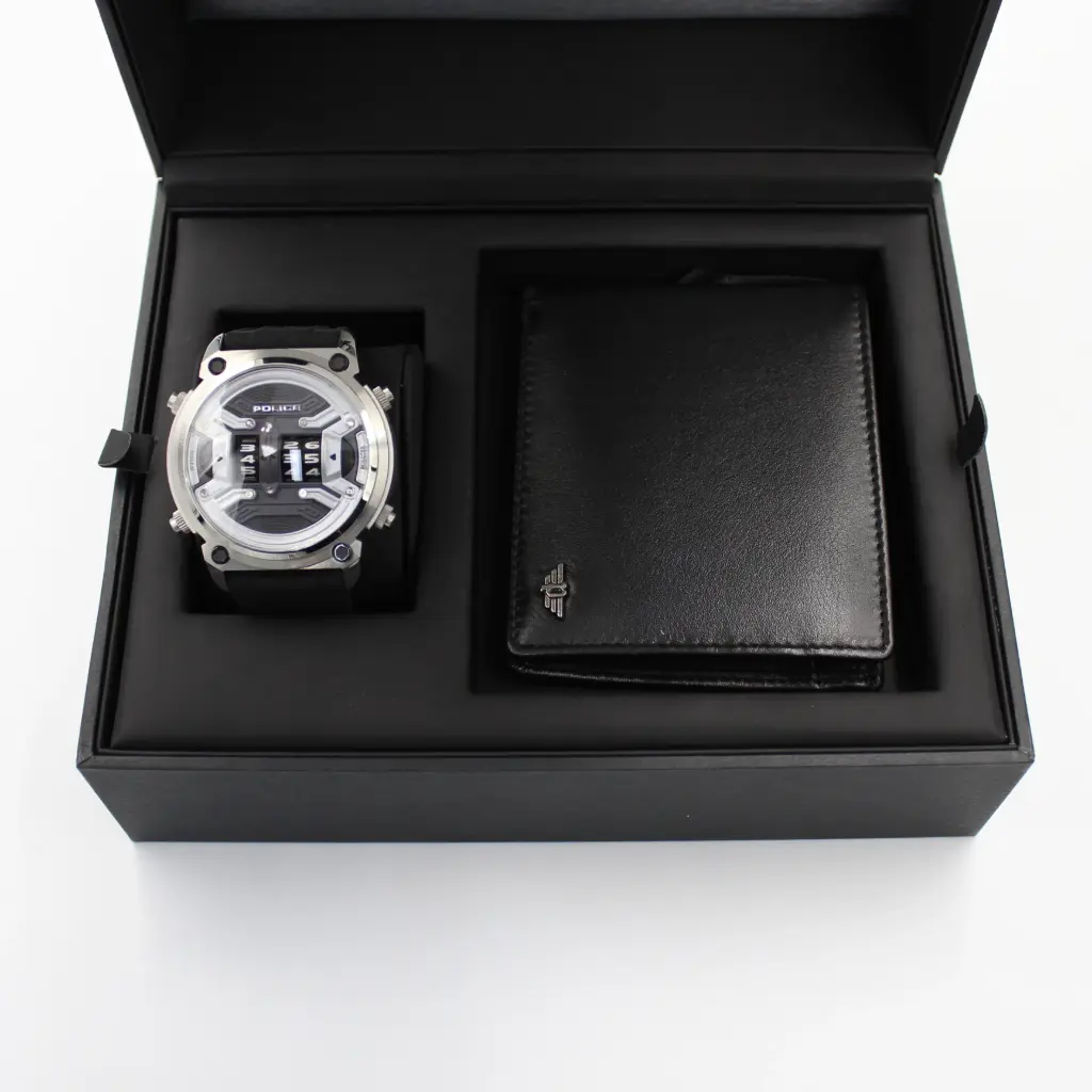 POLICE SET - WATCH & WALLET