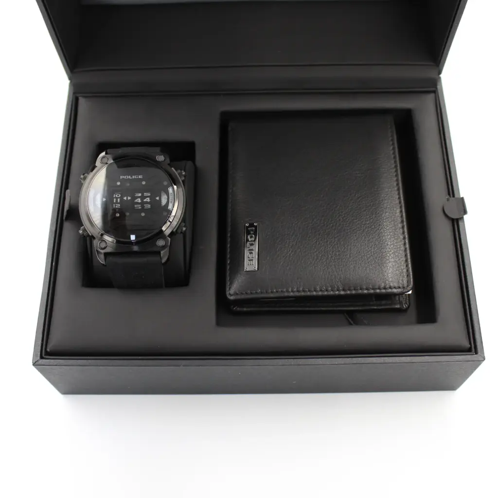 POLICE SET - WATCH & WALLET 