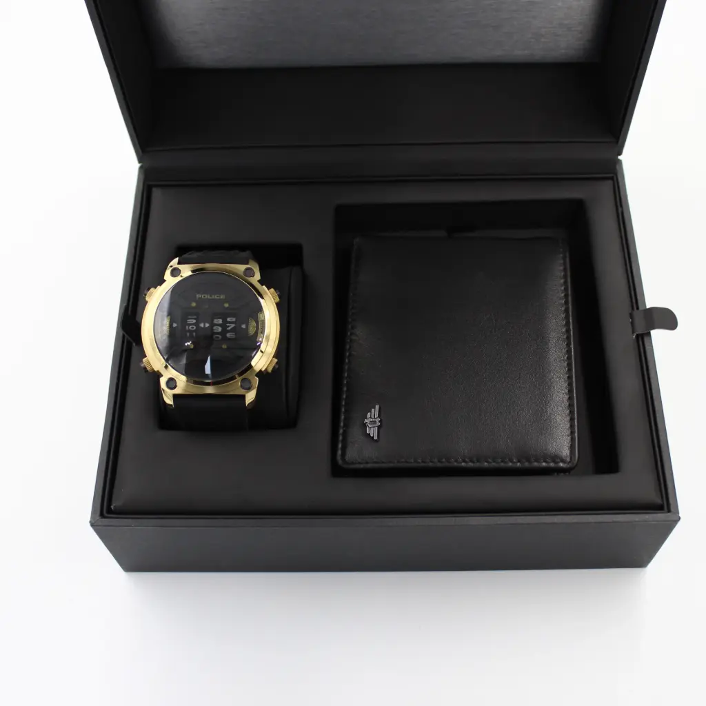 POLICE SET - WATCH & WALLET