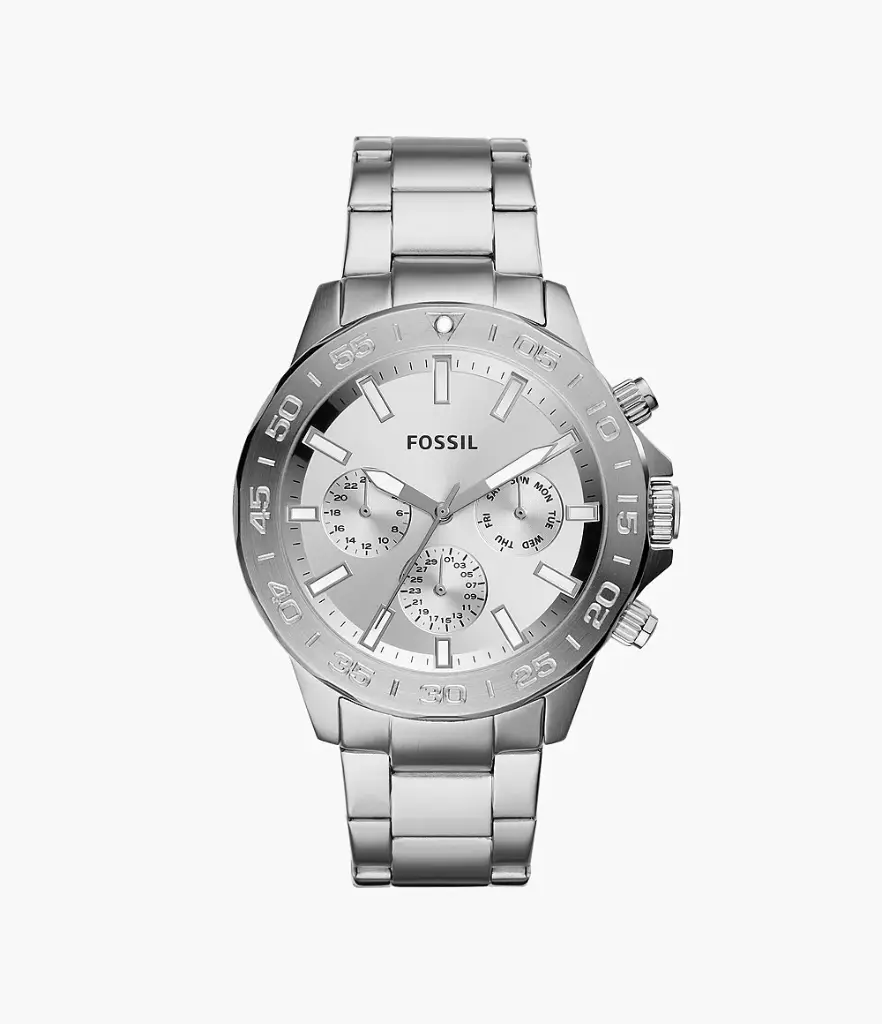 FOSSIL Bannon Multifunction Stainless Steel Watch- BQ2490