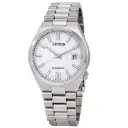 Citizen automatic watch with a silver stainless steel bracelet NJ0150-81A