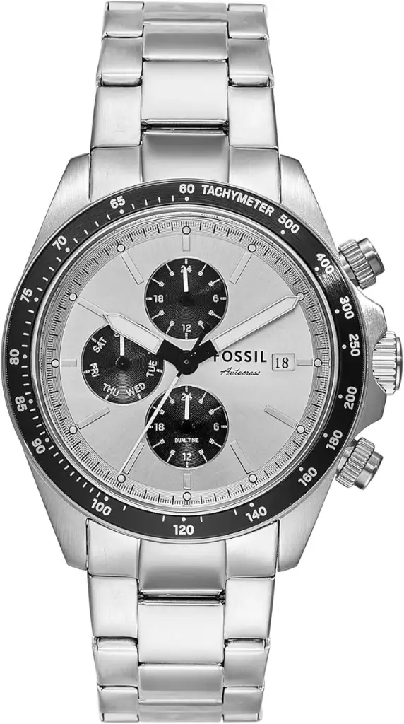 FOSSIL Autocross Silver Dial Men's Watch-BQ2873