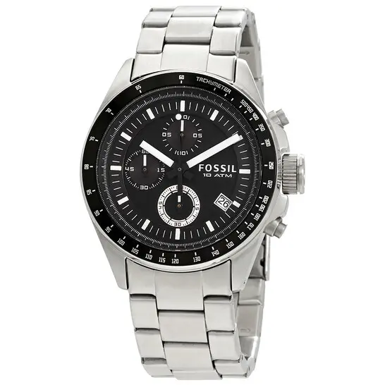 FOSSIL Decker Chronograph Black Dial Men's Watch